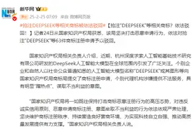 抢注“DEEPSEEK”等相关商标？国家知识产权局：依法驳回图片