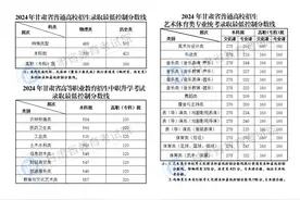 2024年甘肃省普通高校招生录取最低控制分数线来啦！图片