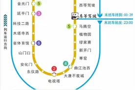 西安地铁8号（环）线末班车将于23时发车图片