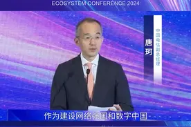 中国电信副总经理唐珂在2024数字科技生态大会低空经济生态合作论坛发表致辞图片