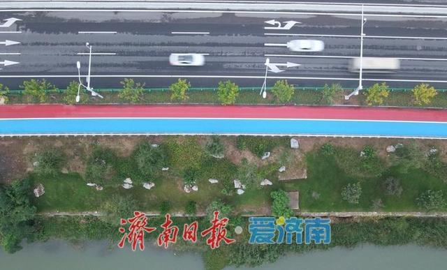 一年四季 泉在济南丨骑行道穿上“彩衣”，济南最美旅游公路颜值爆表