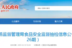 武汉市江夏区市场监督管理局发布2023年第26期食品安全监督抽检信息图片