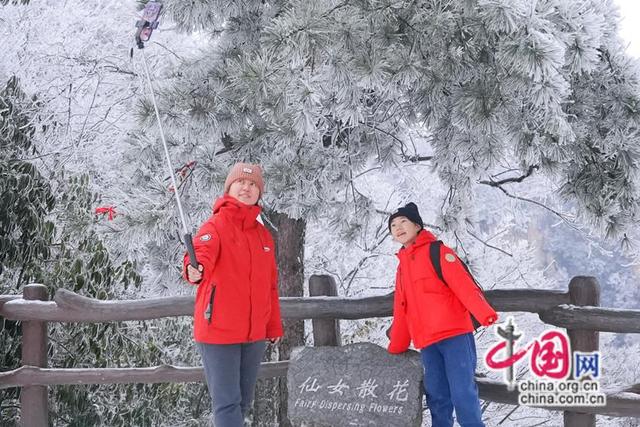 踏雪赏梅之旅 中外游客共赏张家冬日限定仙境