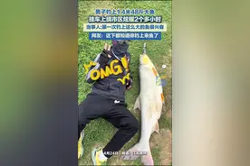 男子钓上1.4米48斤大鱼 挂车上绕市区炫耀2个多小时 当事人：第一次钓上这么大的鱼很兴奋图片