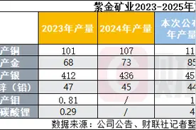 2024净利预计达320亿元 紫金矿业创上市来最好业绩 2025产量预期有所回落|财报解读图片