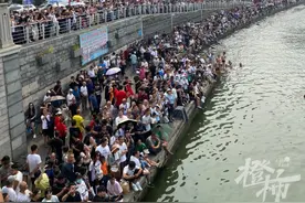 橙柿直击：四月淄博烧烤，七月贵州村超，八月来天津看大爷跳水！百米狮子林桥怎么成了“ 8 A”景点？昨晚一男子跳水疑被“拍晕”，紧急救上岸图片