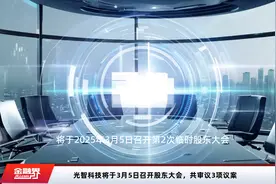 光智科技将于3月5日召开股东大会，共审议3项议案视频封面