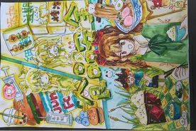@小画家们，松山湖“童心绘食安”主题绘画活动结果有啦图片