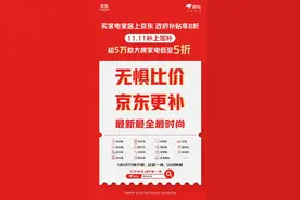 政府补贴叠加京东11.11补上加补  全国多地掀起家电消费热潮图片