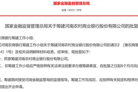 河南农商行获批筹建，将合并河南农商联合银行等25家机构 | 大鱼财经图片