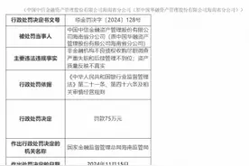 中国中信金融资产管理海南省分公司被罚75万元：非金融机构不良债权收购尽职调查严重失职和后续管理不到位图片