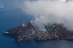 新西兰一火山喷发 多个航班取消图片