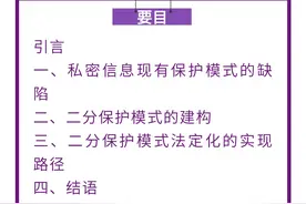 杨显滨｜我国私密信息保护模式的再造图片