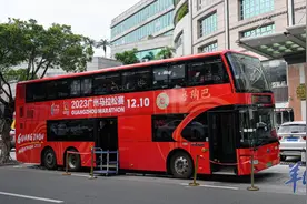 广马双层观光巴士抢先“开跑”图片