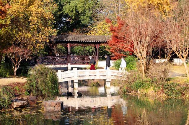 江苏苏州：虎丘景区色彩斑斓