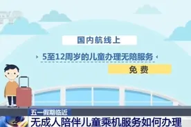 “五一”将至 无成人陪伴儿童如何乘机？攻略来了图片