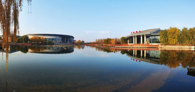 组图丨初冬临武威 飞燕湖静美