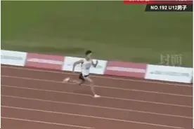 一骑绝尘！12岁少年韩信100米跑出11秒49图片