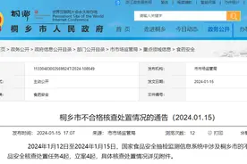 浙江桐乡市4批次食品不合格，其中3商家未建立进货查验记录制度被警告图片