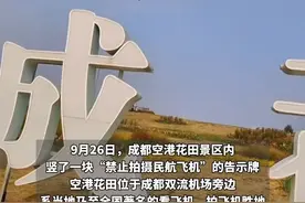 成都空港花田禁止拍摄民航飞机？景区回应：系临时管控措施图片