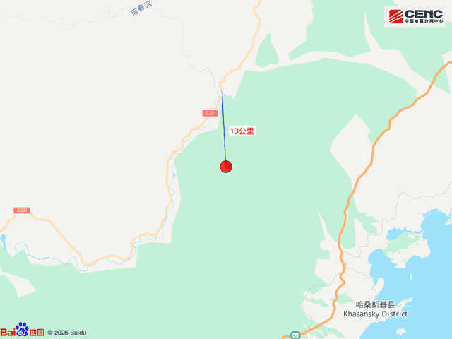 吉林延边州珲春市发生5.5级地震