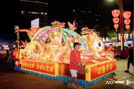 佛山秋色大巡游来了，“非遗百花园”创意花车抢眼图片