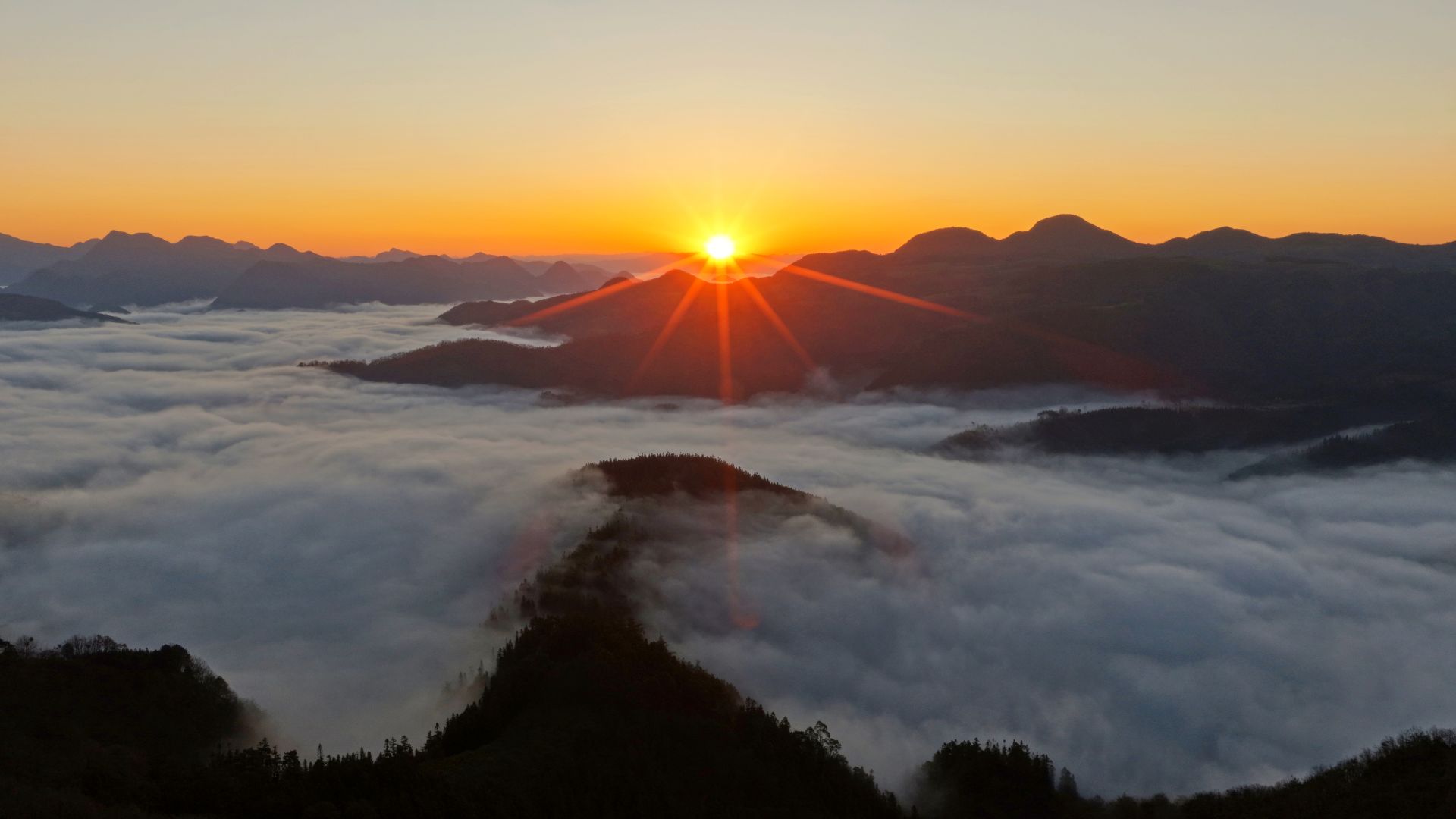 罗平冬日云海奇观,美不胜收