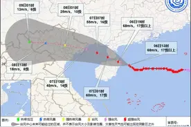 距离不到100公里 七级风圈完全覆盖！超强台风“摩羯”正直逼海南岛图片