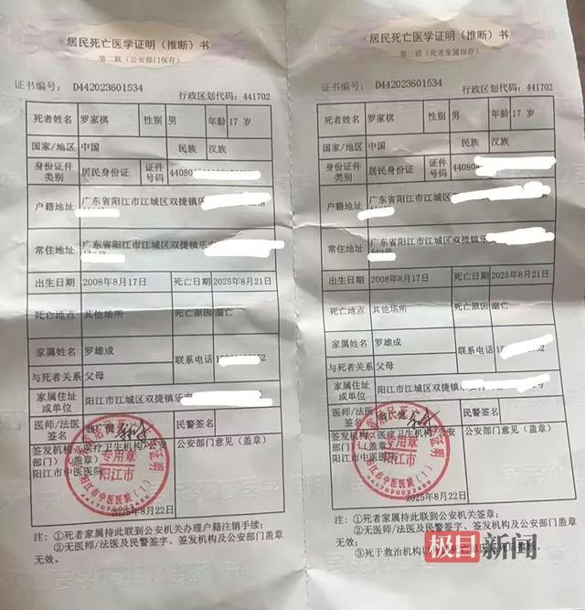 17岁高三男孩救落水婆婆不幸溺亡