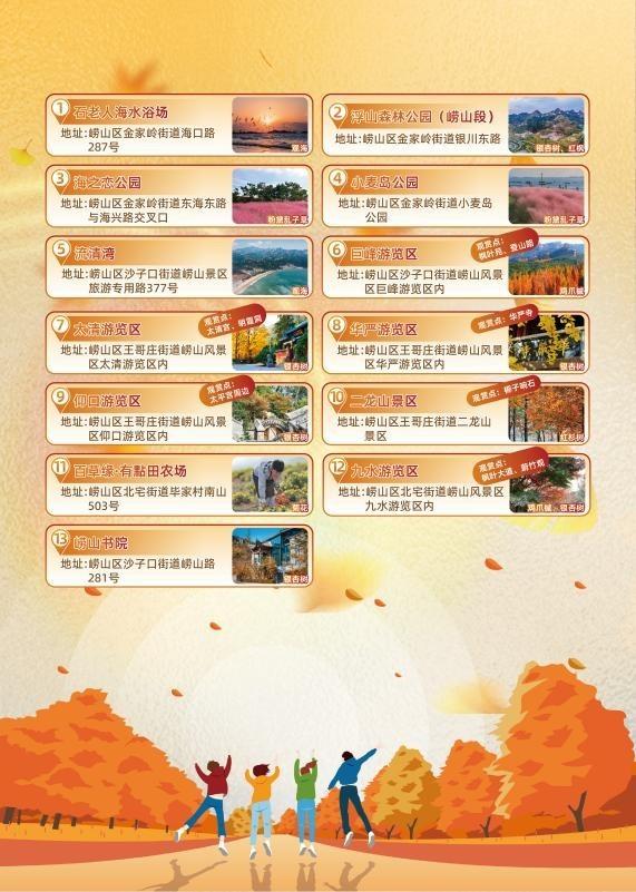 枫红山海色，咖醉一城秋，崂山赏秋地图发布