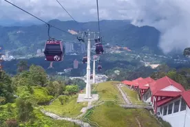 马来西亚一载有16名中国游客的旅游巴士发生事故，当地一司机：最近山上有雾图片