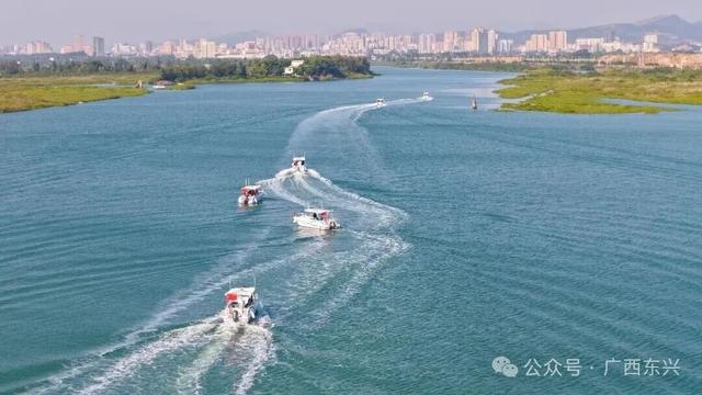 “哈哥哈妹”游船启航！东兴中越界河风景区形象标识焕新亮相