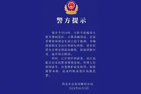 陕西西安大唐不夜城等地人流量及车流量已趋于饱和  游客出行需注意图片