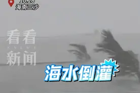 三沙罕见海水倒灌 台风“潭美”持续拉响黄色预警图片