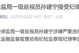 涉嫌严重违纪违法！原山东银保监局一级巡视员孙建宁被查图片