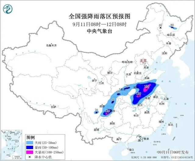 安徽北部局部将有大暴雨