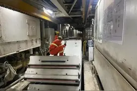 轨道交通B1线车站北路站至广州道站区间右线盾构掘进突破千环大关图片