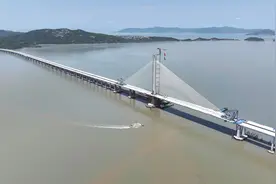 温州洞头峡跨海特大桥合龙 预计2026年全线通车图片