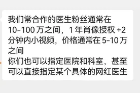 1元买4000份科普文案，1万元请三甲医院医生代言，还能相信“白大褂”吗图片