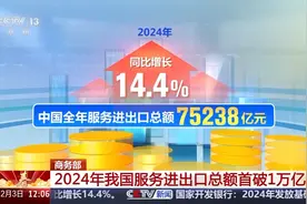2024年我国服务进出口总额首次突破1万亿美元 专家解读→图片