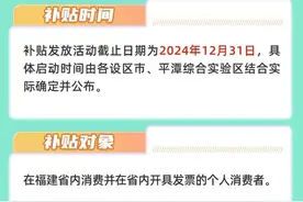 事关家电以旧换新补贴，福建最新实施细则出台图片