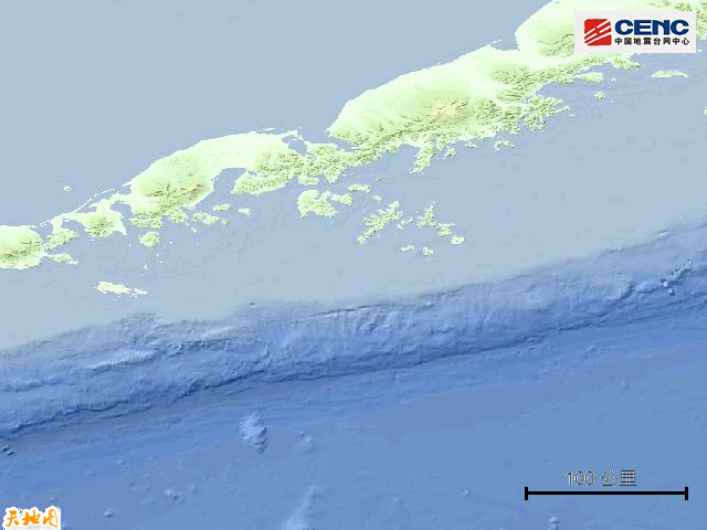 美国阿拉斯加州以南海域5.5级地震