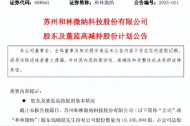 和林微纳三名大股东拟减持，公司延续亏损局面图片