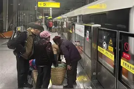 重庆“背篓专线”上的果农：一斤血橙两块五，两筐能卖两百多，坐地铁省了交通费图片