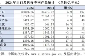 2024年中国进出口“成绩单”：万亿美元顺差的喜与忧 | 钛媒体独家图片