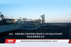 中国石油化工股份出资3000万元成立中石化特种油品有限责任公司，持股100%视频封面