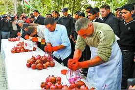 在阿塞拜疆，石榴象征爱和永恒图片