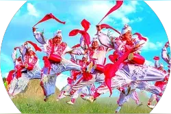 陕西横山：腰鼓律动传四方图片