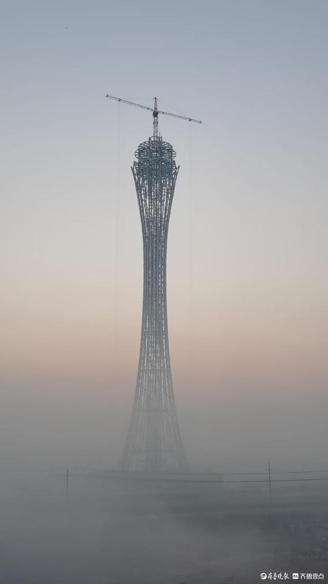 邹平雾气缭绕，宛如仙境