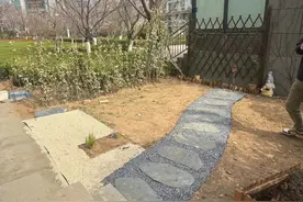 小区业主圈占硬化绿地，金家岭执法中队立即拆除图片